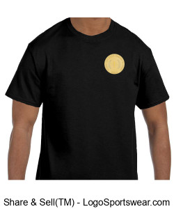 Gold CBA Medal Black Shirt Design Zoom