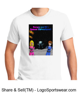 Raegan and RJ in Space App Video Game T-Shirt Design Zoom